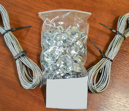 Набор для подвязки растений для теплицы 4 м (шаг дуги 0,67 м)