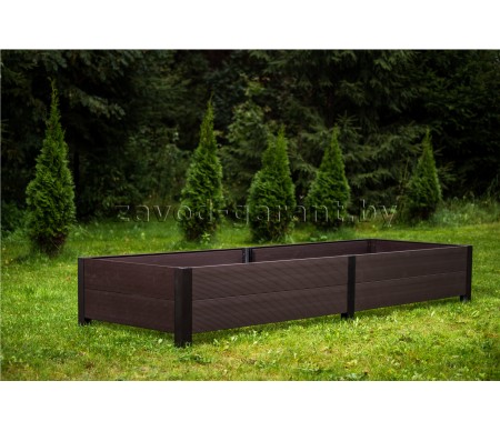 Грядка из ДПК. Высота 32,6 см.