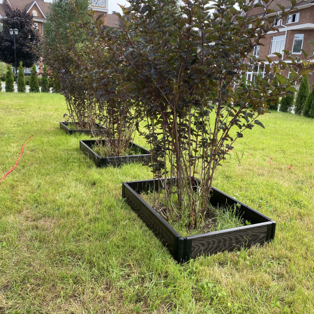 Грядка из ДПК. Высота 15 см.